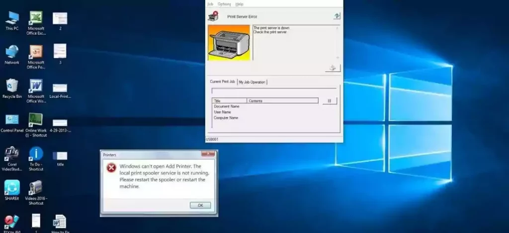 Windows 10 Print Spooler keeps stopping 